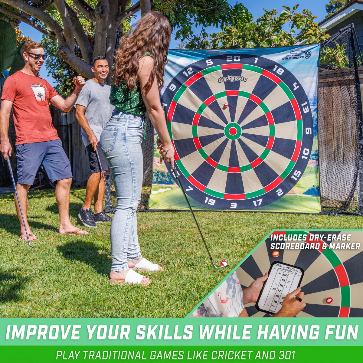 Gosports Golf Darts Chipping Game With Chip N' Stick Golf Balls - Image 3
