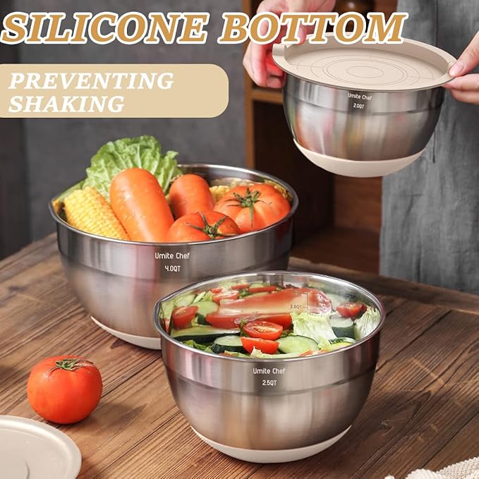Mixing Bowls with Airtight Lids Set - Image 4