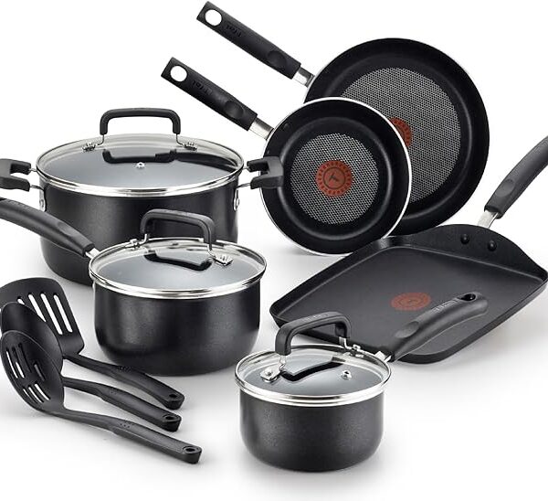 T-fal Signature Nonstick Cookware Set 12 Piece