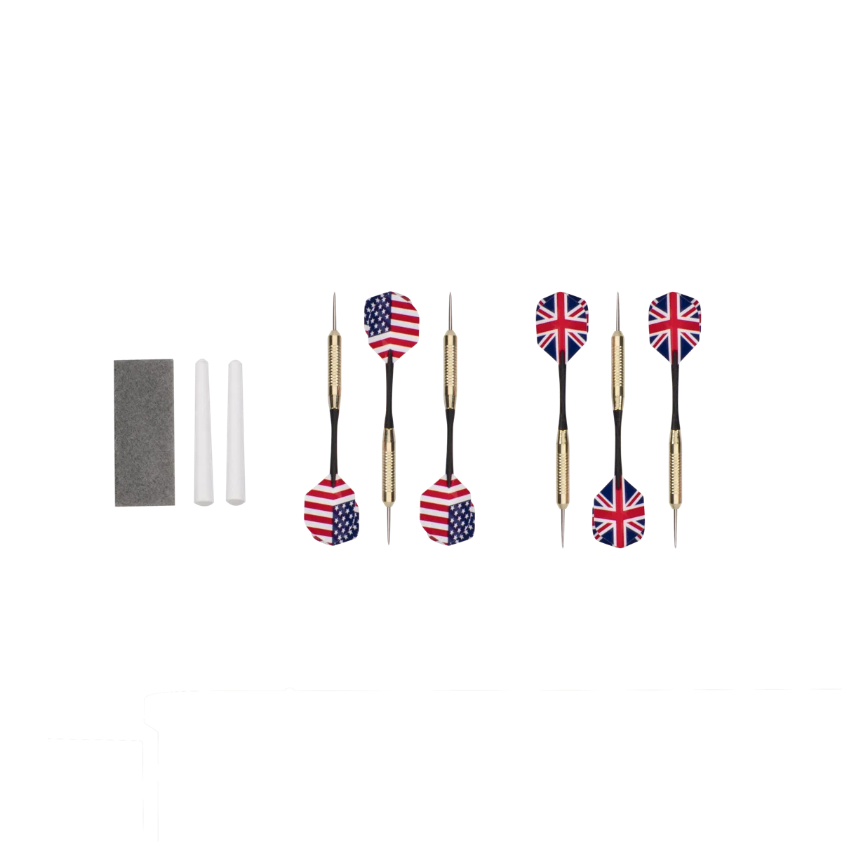 Sports Paris LED Lighted Bristle Dartboard and Cabinet Set with Darts - Image 4