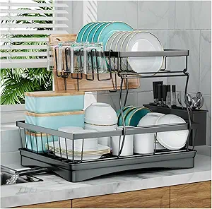 Large Dish Drying Rack for Kitchen Counter