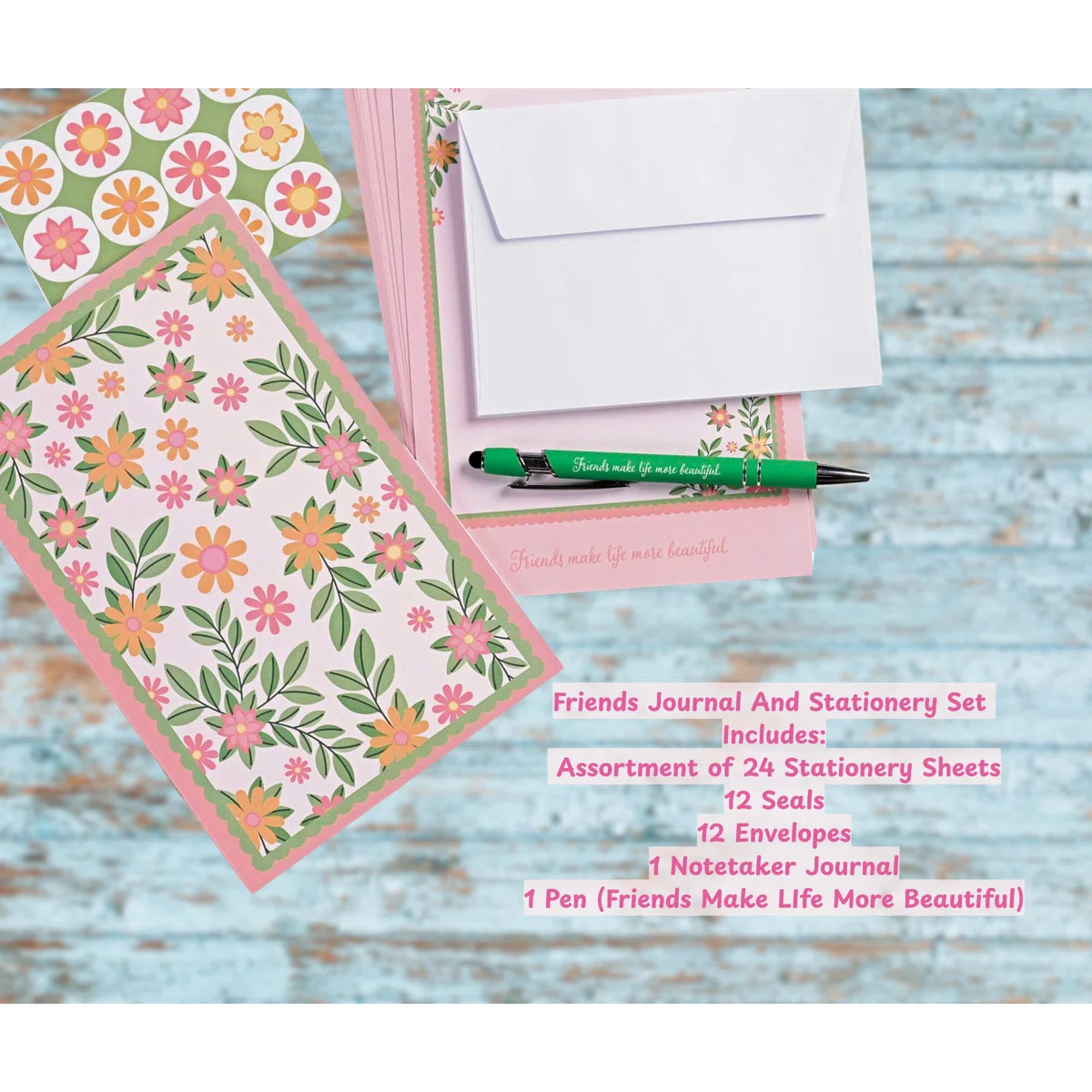 Journal Stationery Set Friends Make Life - Image 3